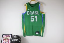 Brazil Green #51 CABOCLO NBA Jerseys  2024