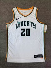 New York free White #20 IONESCU NBA Jerseys  25-26