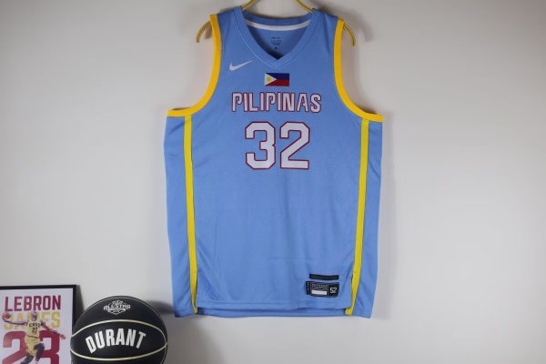 Philippines Blue #32 BROWNLEE NBA Jerseys  2024
