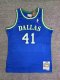 Dallas Mavericks  Retro Blue #41 NOWITZKI NBA Jerseys