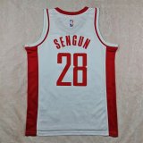 Houston Rockets White  #28 SENGUN NBA Jerseys