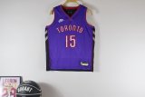 Toronto Raptors kids  purple #15 CARTER  NBA Jerseys  25-26