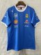 F1 Ferrari Blue round neck  Short Sleeve Racing Suit 2025