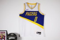 Indiana Pacers City Edition White Blue   #0 HALIBURTON  NBA Jerseys  2025