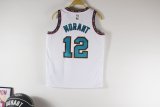 Memphis Grizzlies kids  White  #12  MORANT NBA Jerseys  25-26