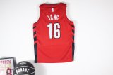 Portland Trail Blazers kids  Red #16  YANG NBA Jerseys  25-26