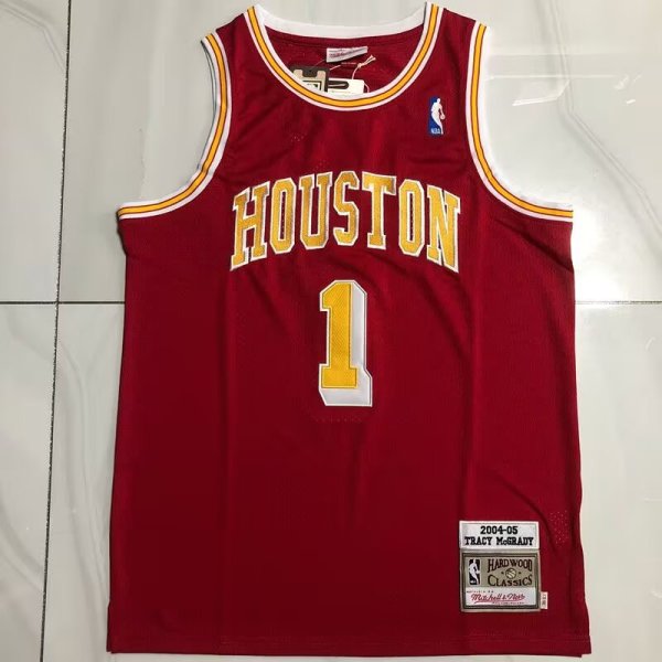Houston Rockets  Red  #1 MCGRADY NBA Jerseys