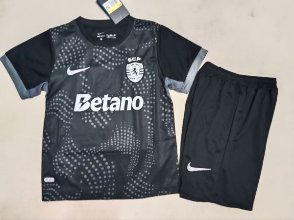 Sporting Lisbon Third  Away Kids  1:1 Quality Soccer Jersey  25-26