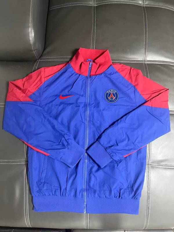 PSG Paris  Windbreaker  Blue 1:1 Quality Soccer Jersey  25-26