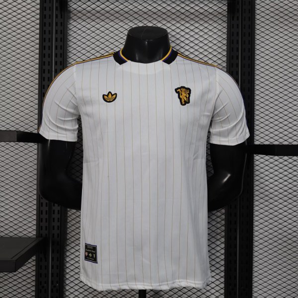 Manchester United  t-shirt Special Edition Fans White 1:1 Quality Soccer Jersey    25-26