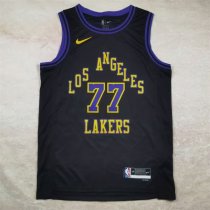 Los Angeles Lakers  City Edition Black #77 DONCIC 1:1 Quality NBA Jerseys