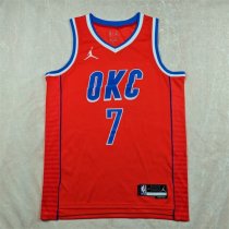 Oklahoma City Thunder Orange  #7 HOLMGREN 1:1 Quality NBA Jerseys