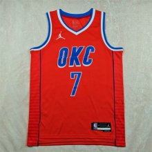 Oklahoma City Thunder Orange  #7 HOLMGREN 1:1 Quality NBA Jerseys