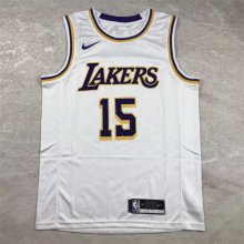 Los Angeles Lakers Kids White  #15  REAVES  1:1 Quality NBA Jerseys