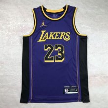 Los Angeles Lakers Kids Purple Announced version  #23 JAMES 1:1 Quality NBA Jerseys