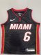 Miami Heat  Black Kids  #6 JAMES 1:1 Quality NBA Jerseys