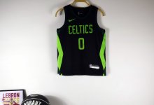 CELTICS CITY  City Edition bLACK Kids  #0 TATUM 1:1 Quality NBA Jerseys