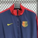 Barcelona Windbreaker  Blue 1:1 Quality Soccer Jersey  25-26