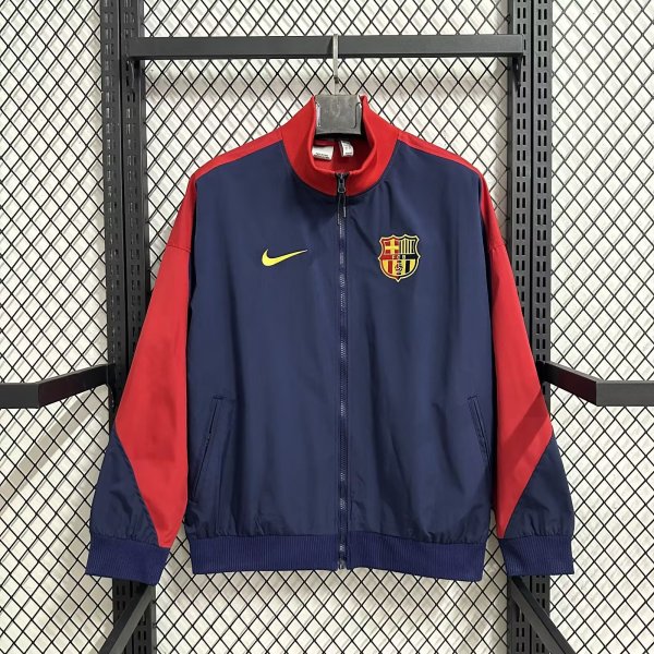 Barcelona Windbreaker  Blue 1:1 Quality Soccer Jersey  25-26