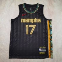 Memphis Grizzlies City Edition Black #17  KAWAMURA 1:1 Quality NBA Jerseys 2021