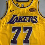 Los Angeles Lakers Retro Yollow #77 DONCIC 1:1 Quality NBA Jerseys