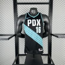 Portland Trail Blazers City Edition Black  #16  YANG NBA Jerseys 2026