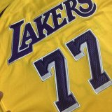 Los Angeles Lakers Retro Yollow #77 DONCIC 1:1 Quality NBA Jerseys