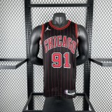 Chicago Bulls JORDAN Black  #91 RODMAN  1:1 Quality NBA Jerseys 2026