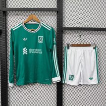 Liverpool Third Away Long  Kids  1:1 Quality Soccer Jersey   25-26