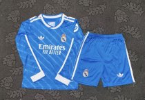 Real Madrid Third Away Fans Long   Kids 1:1 Quality Soccer Jersey  25-26