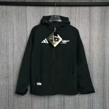 Arsenal  Windbreaker  Black 1:1 Quality Soccer Jersey  25-26