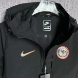Chelsea  Windbreaker  Grey Black 1:1 Quality Soccer Jersey  25-26