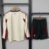 Liverpool Away Long  With Pants Sets Fans 1:1 Quality Soccer Jersey   25-26