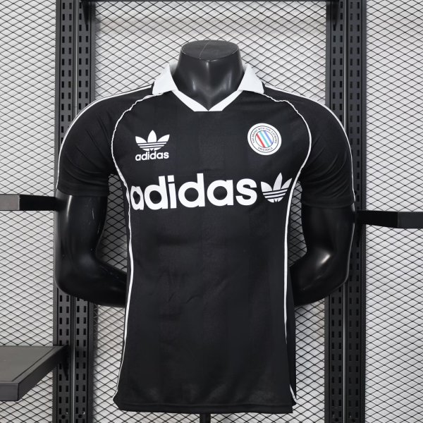 Adidas Clover Player Black  1:1 Quality Soccer Jersey  25-26
