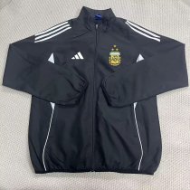 Argentina Windbreaker  Black 1:1 Quality Soccer Jersey  25-26