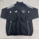 Manchester United Windbreaker  Black 1:1 Quality Soccer Jersey  25-26