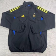 France Windbreaker  Black 1:1 Quality Soccer Jersey  25-26
