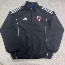 River Windbreaker  Black 1:1 Quality Soccer Jersey  25-26