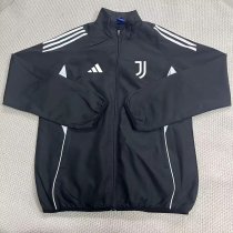 Juventus Windbreaker  Black 1:1 Quality Soccer Jersey  25-26