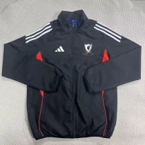 Liverpool Windbreaker  Black 1:1 Quality Soccer Jersey  25-26