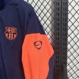 Barcelona Windbreaker  Dark Blue 1:1 Quality Soccer Jersey  25-26