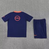Barcelona Training  Fans Kits Blue   1:1 Quality Soccer Jersey 25-26 (Kids And Man )