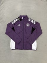 Manchester United Windbreaker  Purple 1:1 Quality Soccer Jersey  25-26