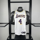 Los Angeles Lakers  White #4 KNECHT  1:1 Quality NBA Jerseys  2023