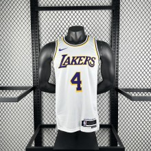 Los Angeles Lakers  White #4 KNECHT  1:1 Quality NBA Jerseys  2023