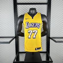 Los Angeles Lakers  #77 DONCIC yellow 1:1 Quality NBA Jerseys