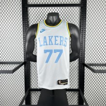 Los Angeles Lakers Retro Edition  #77 DONCIC  white 1:1 Quality NBA Jerseys 2023