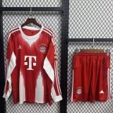 Bayern Munich Home Long With Pants Sets Fans  1:1 Quality Soccer Jersey   25-26