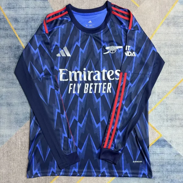 Arsenal  Away Long  Fans  1:1 Quality Soccer Jersey    25-26