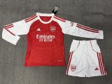 Arsenal  Home  Long Fans Kids    1:1 Quality Soccer Jersey    25-26